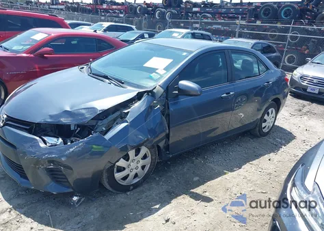 2015 Toyota Corolla L из США, поврежденный, VIN 2T1BURHE7FC392961